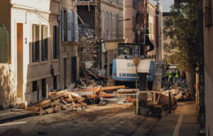 Residential building collapsed in Marseille