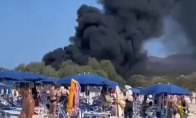 esplosione spiaggia sardegna