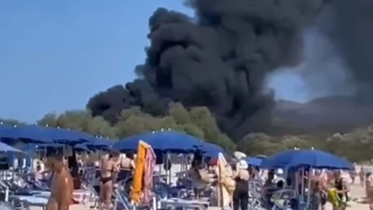 esplosione spiaggia sardegna