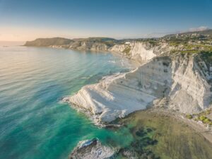 Scala,Dei,Turchi,Near,Agrigento;,Sicily;,Italy,,Famed,White,Cliff.