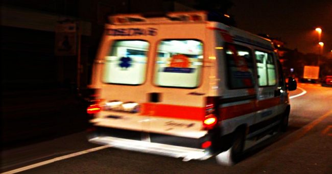 incidente ambulanza notte