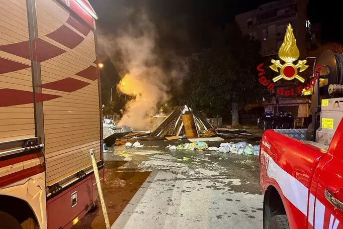 vigili fuoco vampe san giuseppe palermo